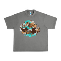 Tornado cowhide leopard turquoise patch Urban Heavy Tee - AdoDesignShop