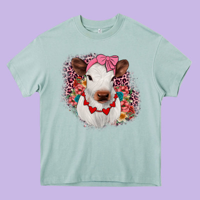 Heifer Valentines Heavy Core Tee Designed By Jahusdesignshop