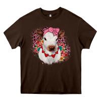 Chocolate Brown heifer valentines Heavy Core Tee - JahusDesignShop