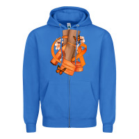 True Royal Kidney Cancer diva orange ribbon Zipper Hoodie - NancyCooperArtShop