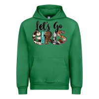 Emerald Let's Go Girls Urban Hoodie - FaDigitalArtStudio