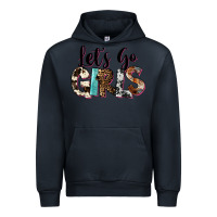 Navy Let's Go Girls Urban Hoodie - FaDigitalArtStudio