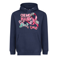 Navy chemo hair dont care Heavyweight Hoodie - CowGirlArtShop
