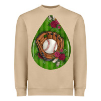 Mushroom baseball and western roses teardrop  4 Heavyweight Sweatshirt - BundleAndBundleShop