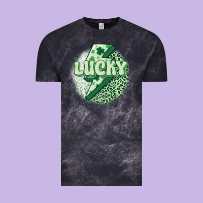 St. Patrick's Day Lucky Vintage Tee Designed By Maliassmallbusiness