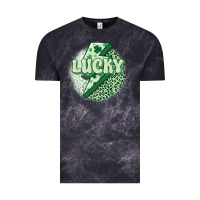 Cloud Black st. patrick's day lucky Vintage Tee - MaliasSmallBusiness