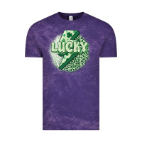Cloud Purple st. patrick's day lucky Vintage Tee - MaliasSmallBusiness