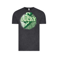 Vintage Black st. patrick's day lucky Vintage Tee - MaliasSmallBusiness