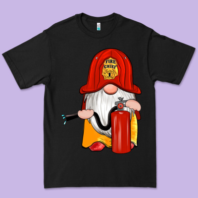 Firefighter Gnomes Premium Tee Designed By Artiststas