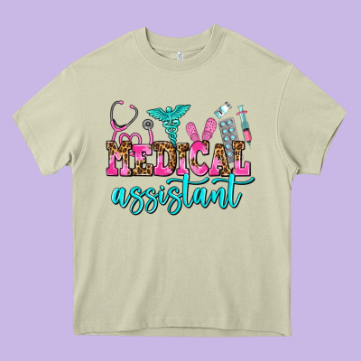 Medical Assistant Heavy Core Tee Designed By Adodesignshop