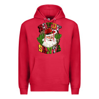 Cardinal howdy santa western cactus christmas Premium Hoodie - CowGirlArtShop