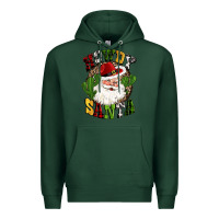 Sports Green howdy santa western cactus christmas Premium Hoodie - CowGirlArtShop