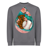 Storm baseball and western roses teardrop  3 Heavyweight Sweatshirt - BundleAndBundleShop