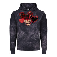 Cloud Black leopard hearts Vintage Hoodie - MaliasSmallBusiness