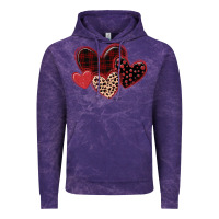 Cloud Purple leopard hearts Vintage Hoodie - MaliasSmallBusiness