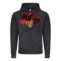 Vintage Black leopard hearts Vintage Hoodie - MaliasSmallBusiness