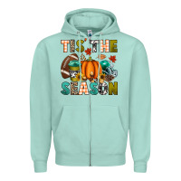 Seafoam Tis' the season Zipper Hoodie - texasbilliewilder