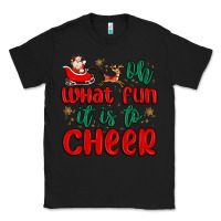 Black oh what fun it is to cheer Classic Tee - MaliasSmallBusiness