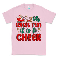 Bubblegum Pink oh what fun it is to cheer Classic Tee - MaliasSmallBusiness