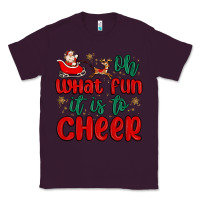 Plum oh what fun it is to cheer Classic Tee - MaliasSmallBusiness