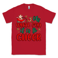 Red oh what fun it is to cheer Classic Tee - MaliasSmallBusiness