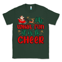 Sports Green oh what fun it is to cheer Classic Tee - MaliasSmallBusiness