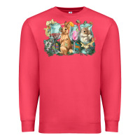 Cardinal Easter Day wine glasses bunny Premium Sweatshirt - HowdyJamesFarm