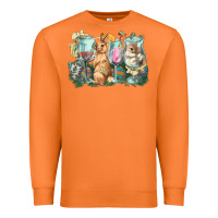 Carrot Easter Day wine glasses bunny Premium Sweatshirt - HowdyJamesFarm