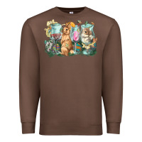 Chestnut Easter Day wine glasses bunny Premium Sweatshirt - HowdyJamesFarm