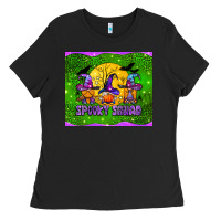 Black spooky squad mouse pad Ladies Tee - BundleAndBundleShop