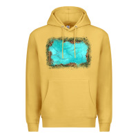 Antique Gold gemstone leopard background Premium Hoodie - JahusDesignShop