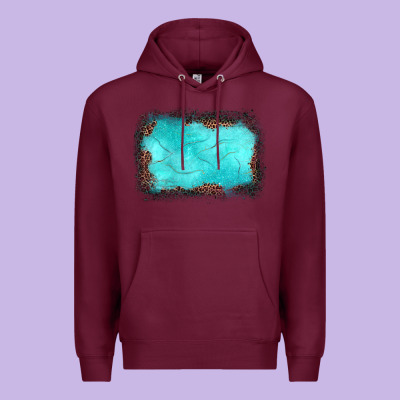 Gemstone Leopard Background Premium Hoodie Designed By Jahusdesignshop