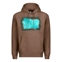 Chestnut gemstone leopard background Premium Hoodie - JahusDesignShop