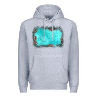 Heather Grey gemstone leopard background Premium Hoodie - JahusDesignShop