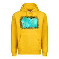 Lemon gemstone leopard background Premium Hoodie - JahusDesignShop