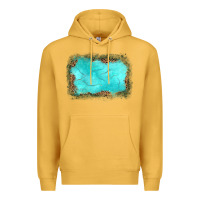Mustard gemstone leopard background Premium Hoodie - JahusDesignShop