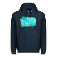 Navy gemstone leopard background Premium Hoodie - JahusDesignShop