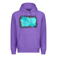 Purple gemstone leopard background Premium Hoodie - JahusDesignShop