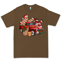 Cacao christmas tree cake with farm track and santa ado Premium Tee - AdoDesignShop