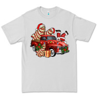 Dove Grey christmas tree cake with farm track and santa ado Premium Tee - AdoDesignShop
