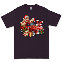 Plum christmas tree cake with farm track and santa ado Premium Tee - AdoDesignShop
