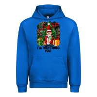 Cobalt I'm Watching You Elf Urban Hoodie - FaDigitalArtStudio
