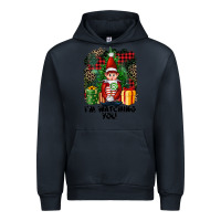 Navy I'm Watching You Elf Urban Hoodie - FaDigitalArtStudio