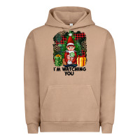 Pigment Burro I'm Watching You Elf Urban Hoodie - FaDigitalArtStudio