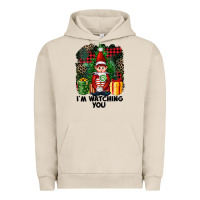 Pigment French Oak I'm Watching You Elf Urban Hoodie - FaDigitalArtStudio
