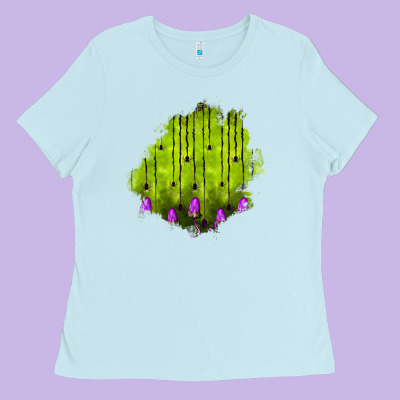 Halloween Patch Ladies Tee Designed By Bundleandbundleshop