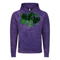 Cloud Purple leopard hearts st patricks day Vintage Hoodie - MaliasSmallBusiness