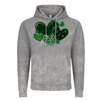 Cloud Rock leopard hearts st patricks day Vintage Hoodie - MaliasSmallBusiness