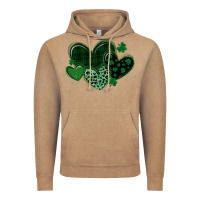 Vintage Coffee leopard hearts st patricks day Vintage Hoodie - MaliasSmallBusiness