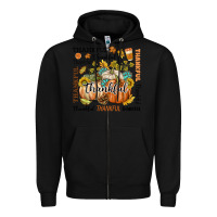 Black Thankful Zipper Hoodie - texasbilliewilder
